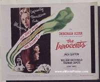 z393 INNOCENTS half-sheet movie poster '62 Deborah Kerr, Redgrave