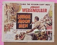 z423 JUNGLE MOON MEN half-sheet movie poster '55 Weissmuller, Jungle Jim!