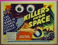 #3121 KILLERS FROM SPACE 1/2sh54 Peter Graves 