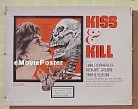 #115 KISS & KILL 1/2sh '69 Christopher Lee 
