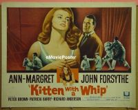 z442 KITTEN WITH A WHIP half-sheet movie poster '64 Ann Margret, Forsythe
