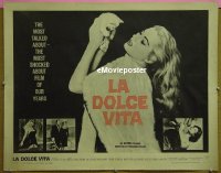 #377 LA DOLCE VITA 1/2sh '61 Federico Fellini 