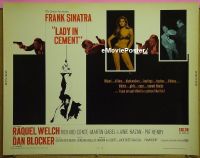 z452 LADY IN CEMENT half-sheet movie poster '68 Frank Sinatra, Welch