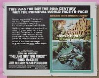 z454 LAND THAT TIME FORGOT half-sheet movie poster '75 Doug McClure