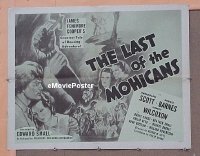 #6188 LAST OF THE MOHICANS 1/2sh R47 Scott 
