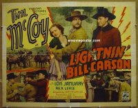 z478 LIGHTNIN' BILL CARSON half-sheet movie poster '36 Tim McCoy
