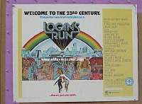 z486 LOGAN'S RUN half-sheet movie poster '76 Michael York, Jenny Agutter