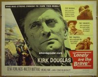 #6194 LONELY ARE THE BRAVE 1/2sh '62 Douglas 