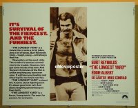 z493 LONGEST YARD half-sheet movie poster '74 Burt Reynolds, football