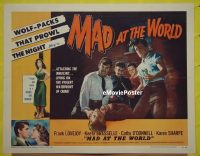 #231 MAD AT THE WORLD 1/2sh '55 teen hoodlums 