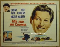 #6219 ME & THE COLONEL 1/2sh '58 Danny Kaye 