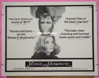 #3137 MINNIE & MOSKOWITZ 1/2sh '71 Cassavetes 