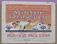 R725 MISTER ROBERTS half-sheet '55 Fonda, Cagney