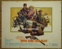 z554 MORE DEAD THAN ALIVE half-sheet movie poster '69 Vincent Price