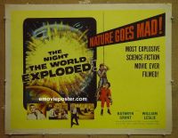 R755 NIGHT THE WORLD EXPLODED 1/2sh '57 Kathryn Grant