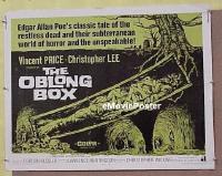 h138 OBLONG BOX half-sheet movie poster '69 Vincent Price, Christopher Lee