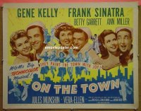 z601 ON THE TOWN half-sheet movie poster R62 Kelly, Sinatra