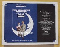 z618 PAPER MOON half-sheet movie poster '73 Tatum & Ryan O'Neal