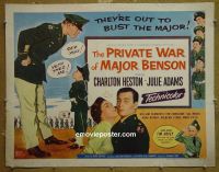 #7441 PRIVATE WAR OF MAJOR BENSON 1/2sh '55 