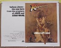 z672 RAIDERS OF THE LOST ARK half-sheet movie poster '81 Harrison Ford