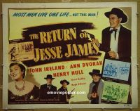 #7454 RETURN OF JESSE JAMES 1/2sh '50 Ireland 