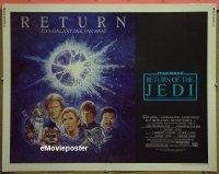 z684 RETURN OF THE JEDI half-sheet movie poster R85 George Lucas