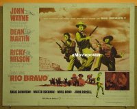 z690 RIO BRAVO half-sheet movie poster '59 John Wayne, Dean Martin