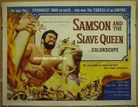 z704 SAMSON & THE SLAVE QUEEN half-sheet movie poster '64 Umberto Lenzi