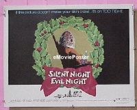 z732 SILENT NIGHT EVIL NIGHT half-sheet movie poster '75 X-mas horror!