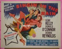 z735 SINGIN' IN THE RAIN half-sheet movie poster R62 Gene Kelly