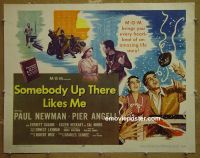 z751 SOMEBODY UP THERE LIKES ME half-sheet movie poster '56 Paul Newman