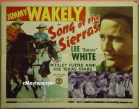 #402 SONG OF THE SIERRAS 1/2sh '46 J. Wakely 