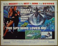 #276 SPY WHO LOVED ME 1/2sh '77 Moore as Bond 
