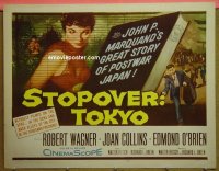#3175 STOPOVER TOKYO 1/2sh '57 Joan Collins 