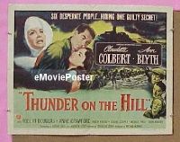 #218 THUNDER ON THE HILL B-1/2sh '51 Colbert 