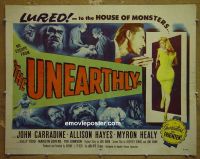 #7532 UNEARTHLY 1/2sh '57 Carradine 