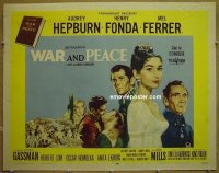 #6400 WAR & PEACE 1/2sh '56 Audrey Hepburn 