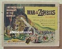 #112 WAR OF THE ZOMBIES 1/2sh '65 Barrymore 
