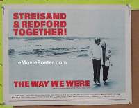 #325 WAY WE WERE int'l 1/2sh '73 Barbra Streisand & Robert Redford walk on the beach!
