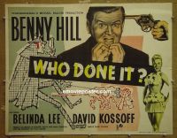 #7546 WHO DONE IT English 1/2sh56 Benny Hill 
