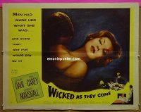 #7012 WICKED AS THEY COME 1/2sh '56 bad girl! 