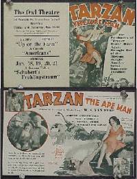 #075 TARZAN THE APE MAN herald '32 Weismuller 