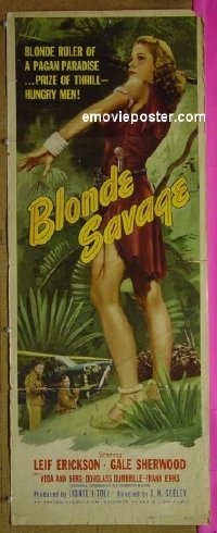 #6416 BLONDE SAVAGE insert '47 sexy Amazon! 