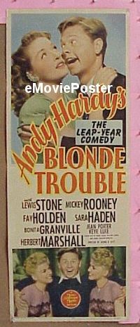 #070 ANDY HARDY'S BLONDE TROUBLE insert '44 