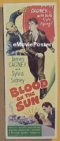 #131 BLOOD ON THE SUN insert '45 James Cagney 