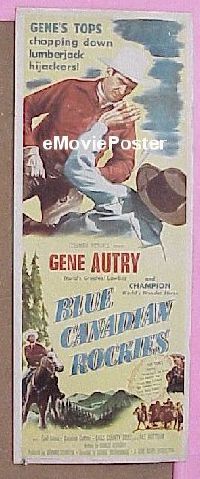 #542 BLUE CANADIAN ROCKIES insert '52 Autry 