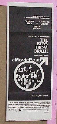 #544 BOYS FROM BRAZIL insert '78 Gregory Peck 
