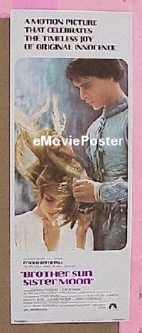 a127 BROTHER SUN SISTER MOON insert movie poster '73 Zeffirelli