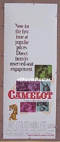#176 CAMELOT insert '68 Harris, Redgrave 