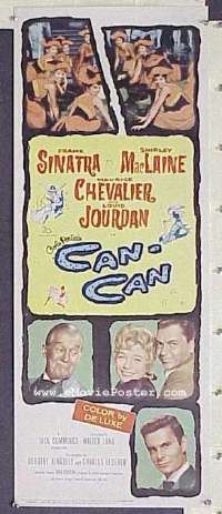 #177 CAN-CAN insert 60 Sinatra, MacLaine 